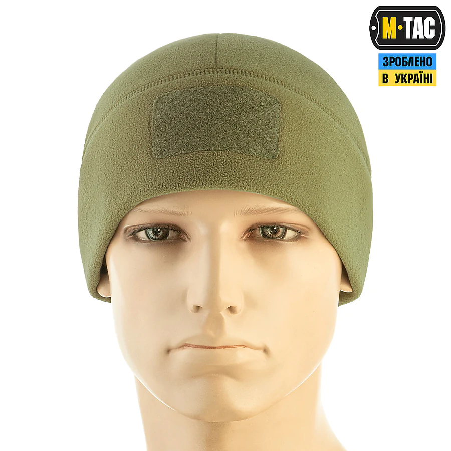 Шапка флісова M-Tac Watch Cap Elite з Velcro, Хакі