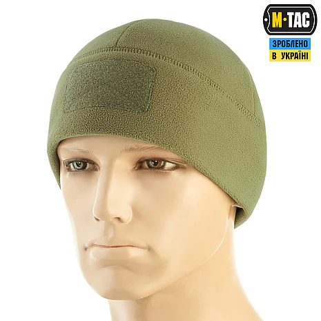 Шапка флісова M-Tac Watch Cap Elite з Velcro, Хакі