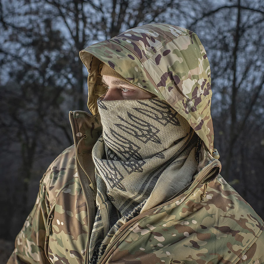 Шарф шемаг, арафатка M-Tac з тризубом, Койот