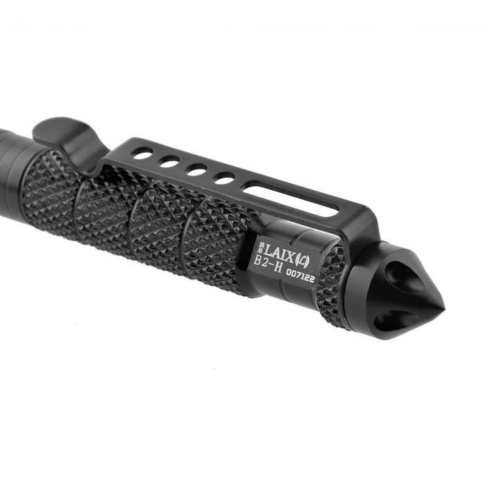 Тактическая ручка со стеклобоем Laix B2 Tactical Pen из алюминия, Черный