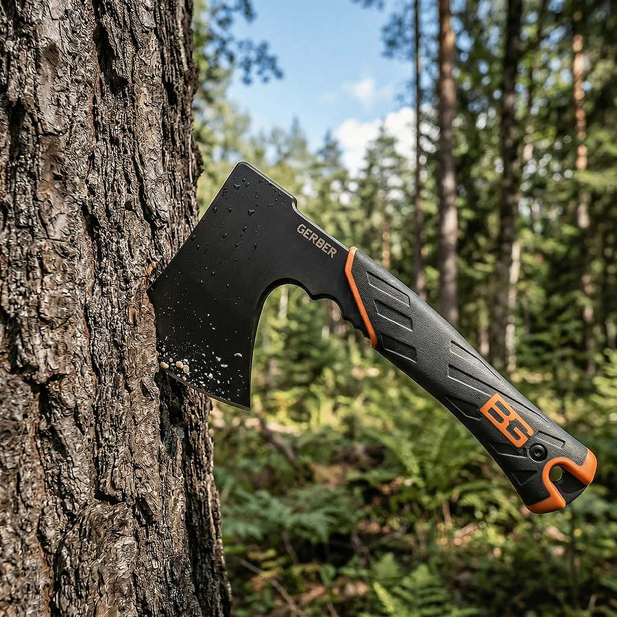Тактический топор Gerber A-290. Черно-оранжевый
