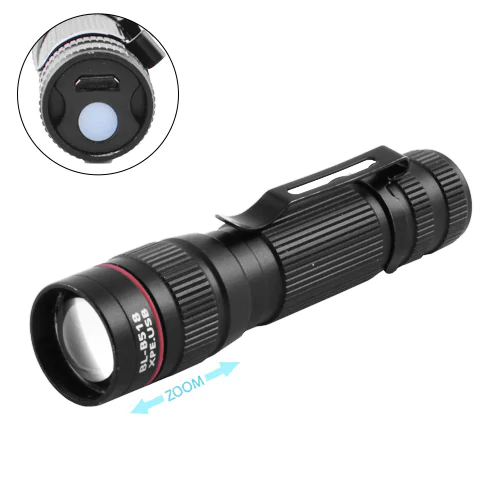 Ліхтар ручний Police X-Balog LED + COB USB BL-B518, Чорний