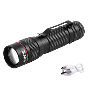 Фонарь ручной Police X-Balog LED + COB USB BL-B518. Черный