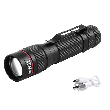 Ліхтар ручний Police X-Balog LED + COB USB BL-B518, Чорний