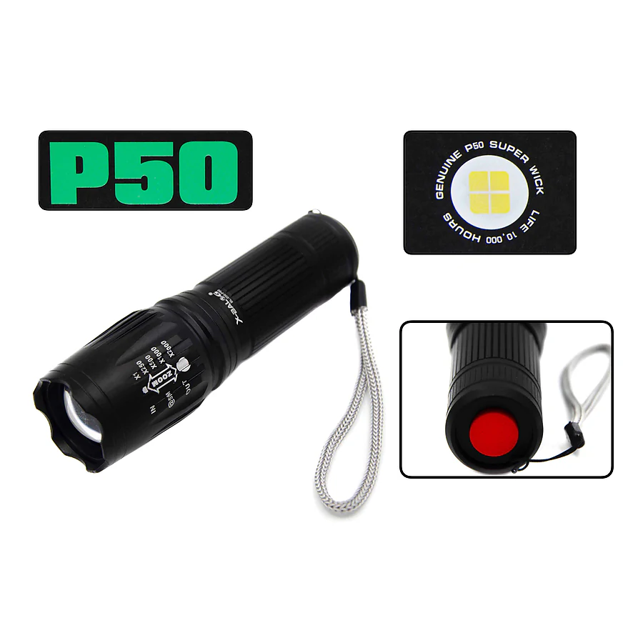 Фонарь ручной Police BL-200 P50 LED, Черный