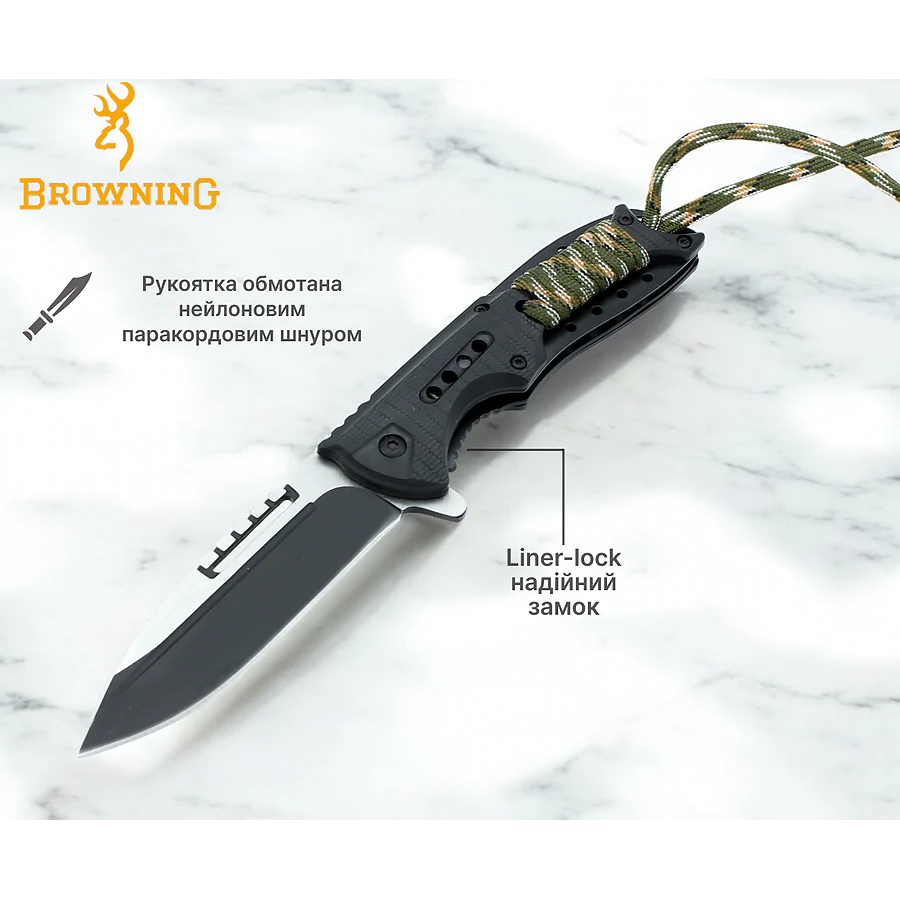 Нож складной Browning A327, Черный