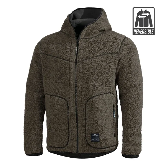 Флісова куртка-кофта Pentagon IANOS SHERPA 2-IN-1, Олива