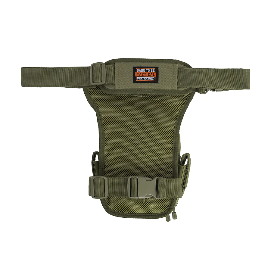 Сумка оружейная на бедро Pentagon Max-S 2.0 Gun Thigh Pouch 3,7 л, Олива