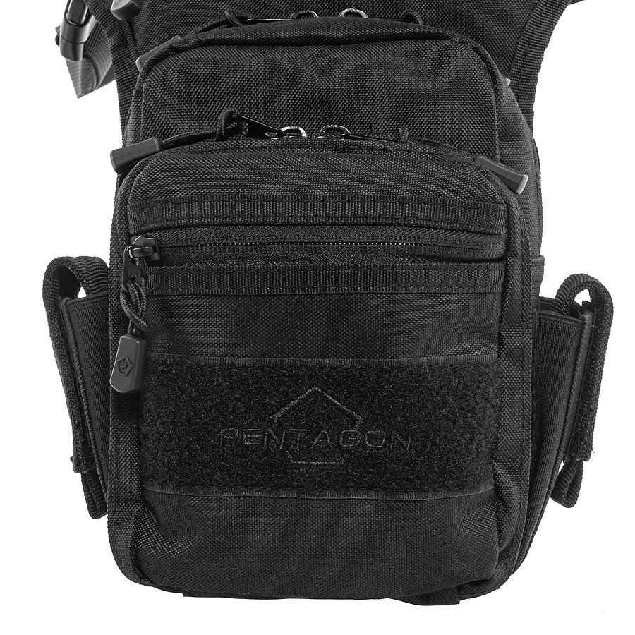 Сумка оружейная на бедро Pentagon Max-S 2.0 Gun Thigh Pouch 3,7 л, Черный