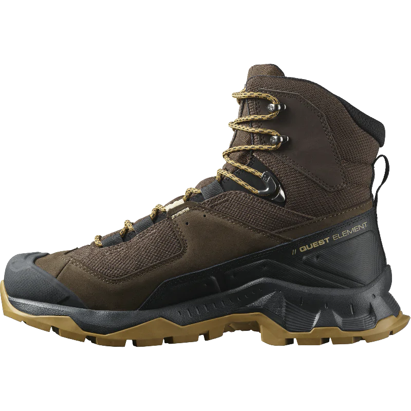 Ботинки туристические SALOMON Quest Element GTX. Коричневый