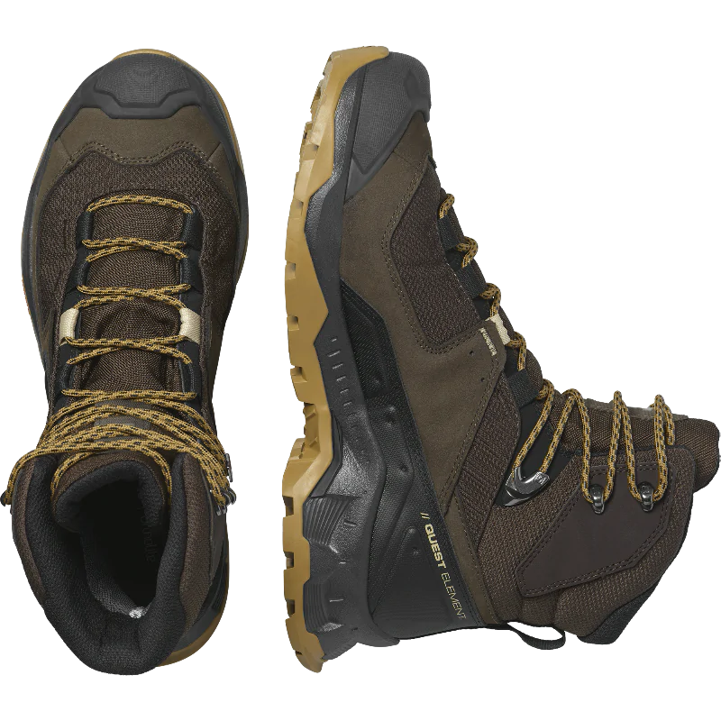 Ботинки туристические SALOMON Quest Element GTX. Коричневый