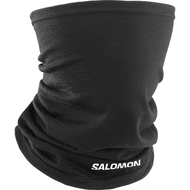 Бафф SALOMON MERINO NECK GAITER. Черный