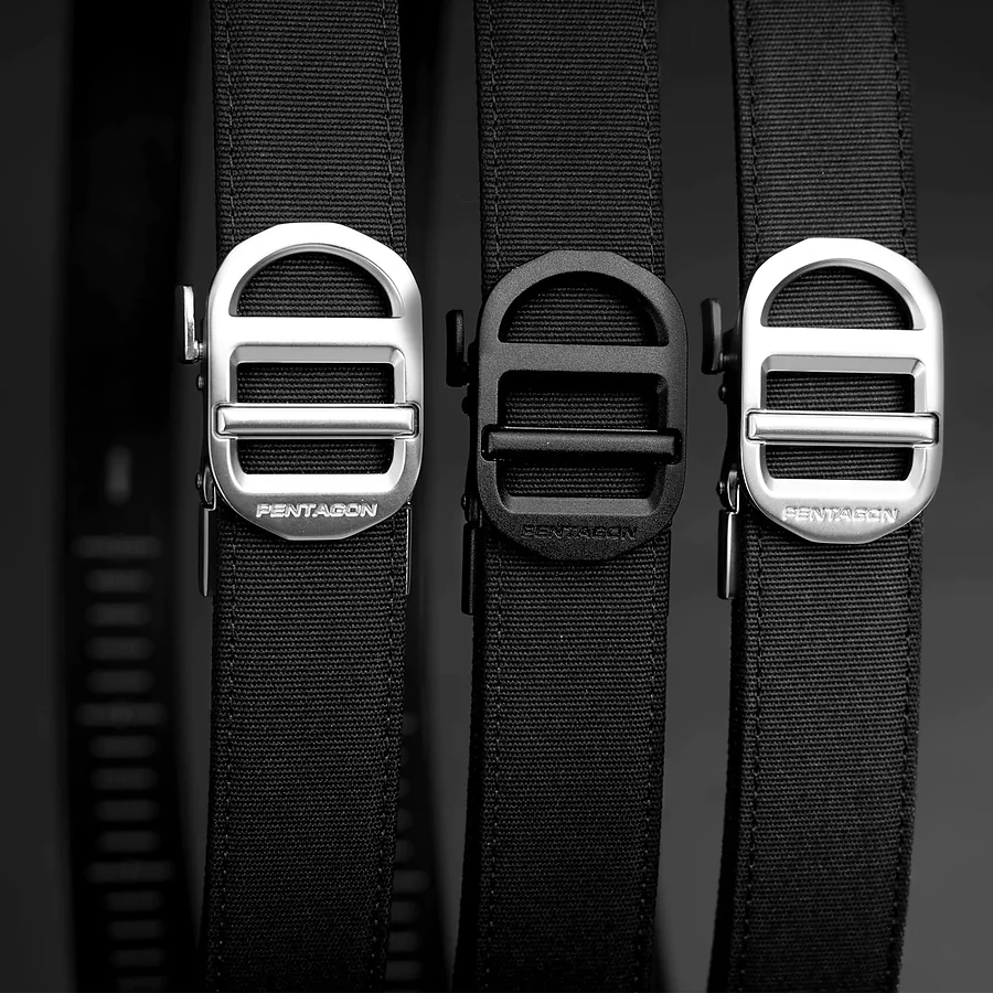 Ремень тактический Pentagon Chuck Ratchet belt DRK, Черный