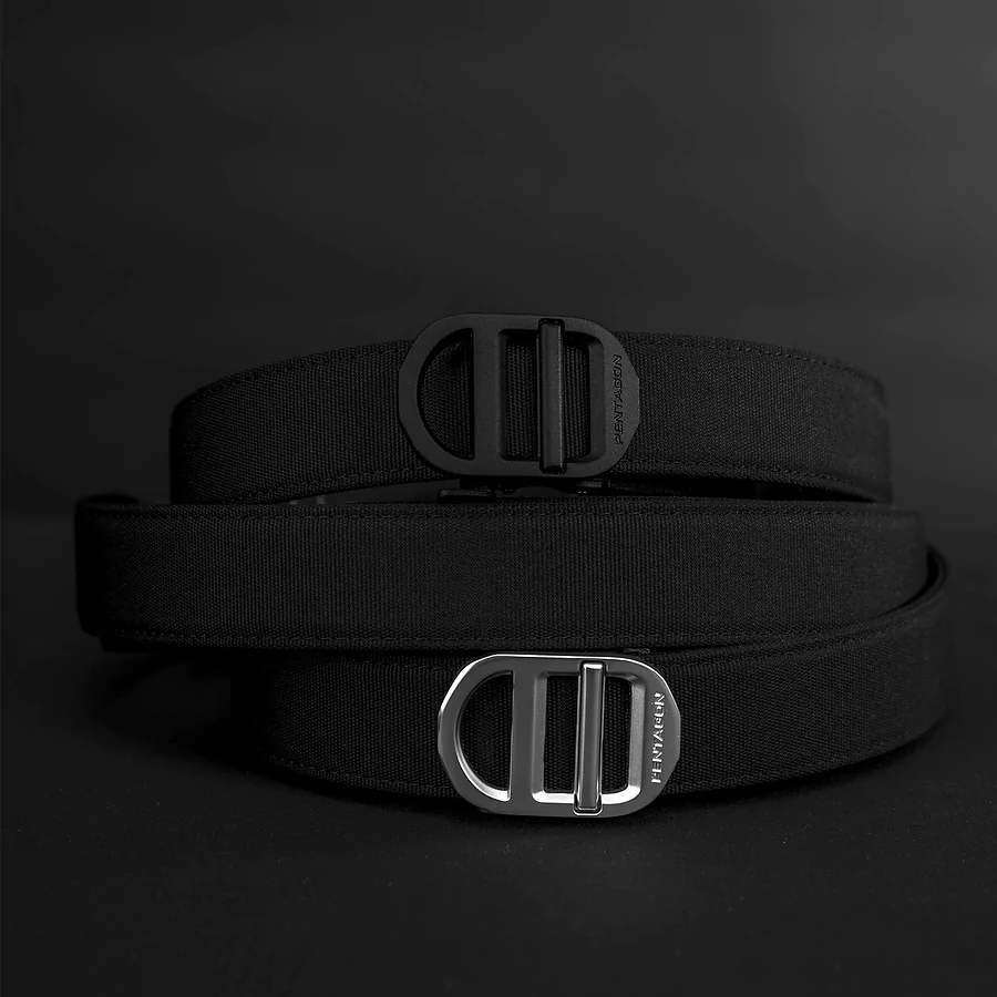 Ремень тактический Pentagon Chuck Ratchet belt DRK, Черный