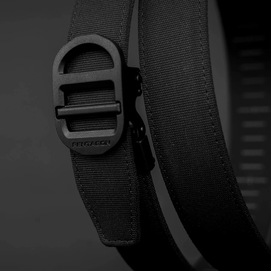 Ремень тактический Pentagon Chuck Ratchet belt DRK, Черный