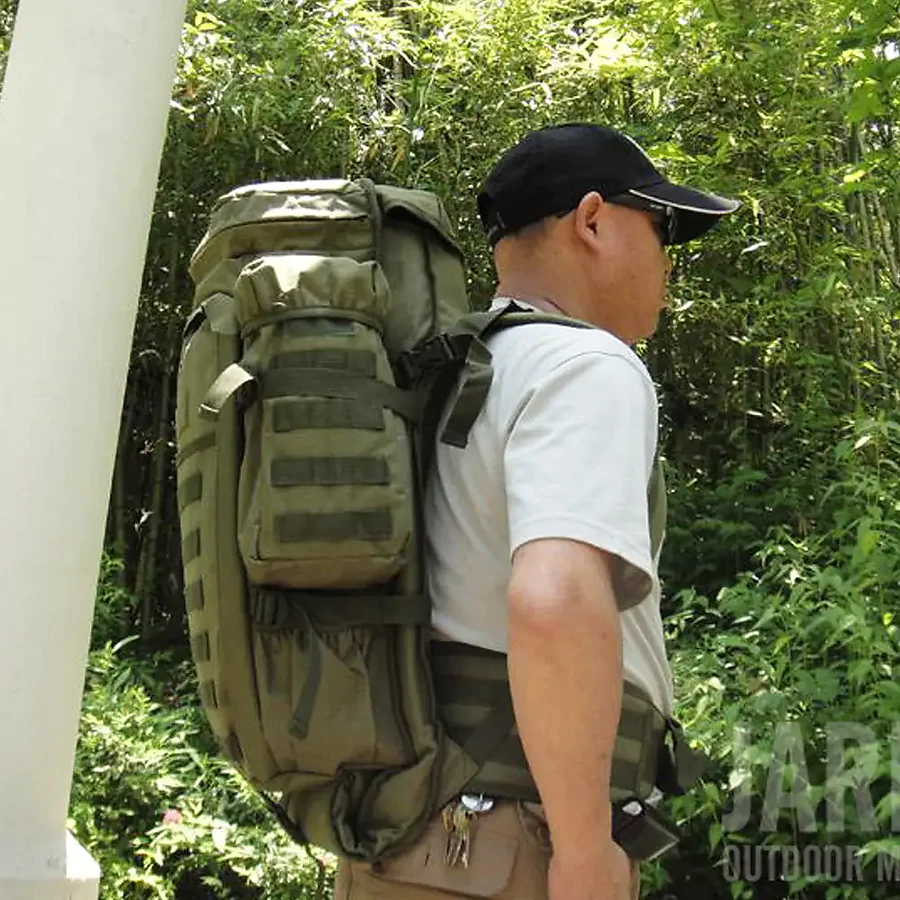 Рюкзак тактический с отделением для оружия 9.11 Tactical 60л, Олива