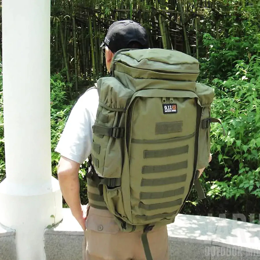 Рюкзак тактический с отделением для оружия 9.11 Tactical 60л, Олива