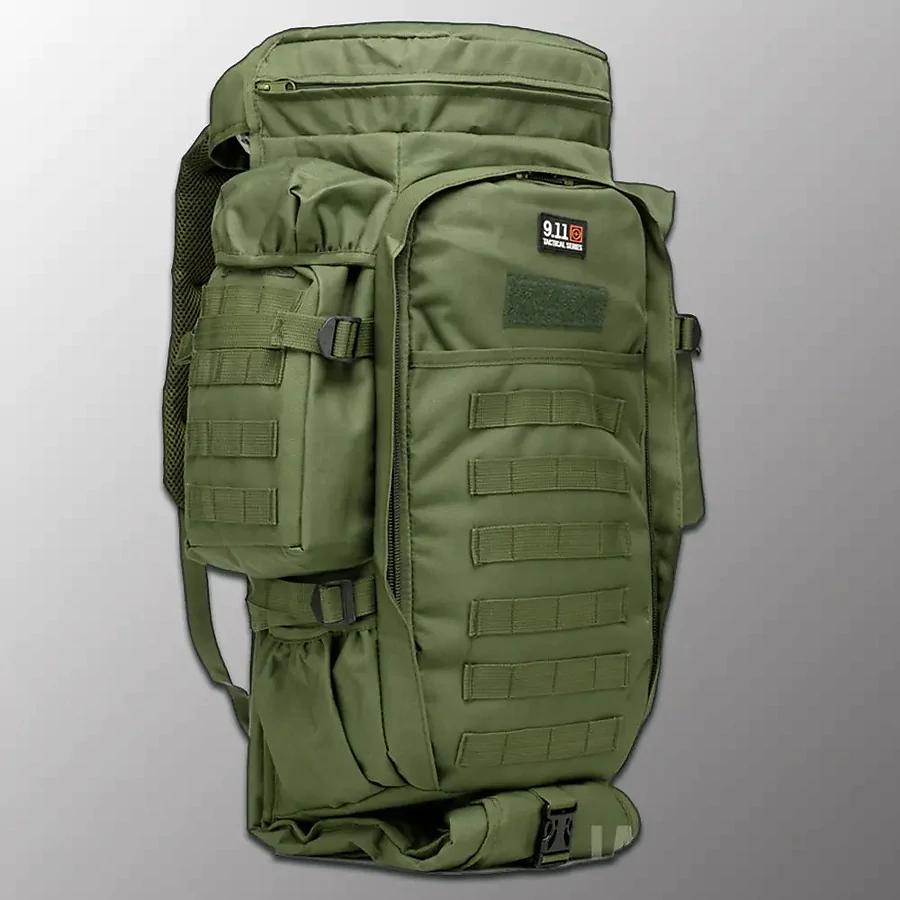 Рюкзак тактический с отделением для оружия 9.11 Tactical 60л, Олива