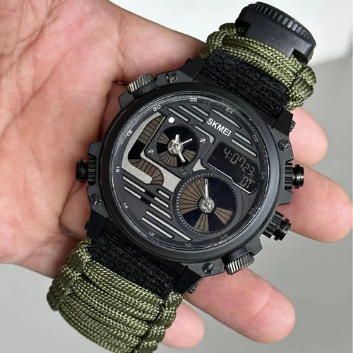 Часы наручные SKMEI 2202AG PARACORD. Олива