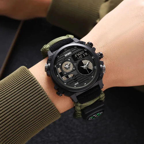 Часы наручные SKMEI 2202AG PARACORD. Олива