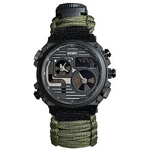 Годинник наручний SKMEI 2202AG PARACORD. Олива