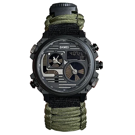 Годинник наручний SKMEI 2202AG PARACORD. Олива