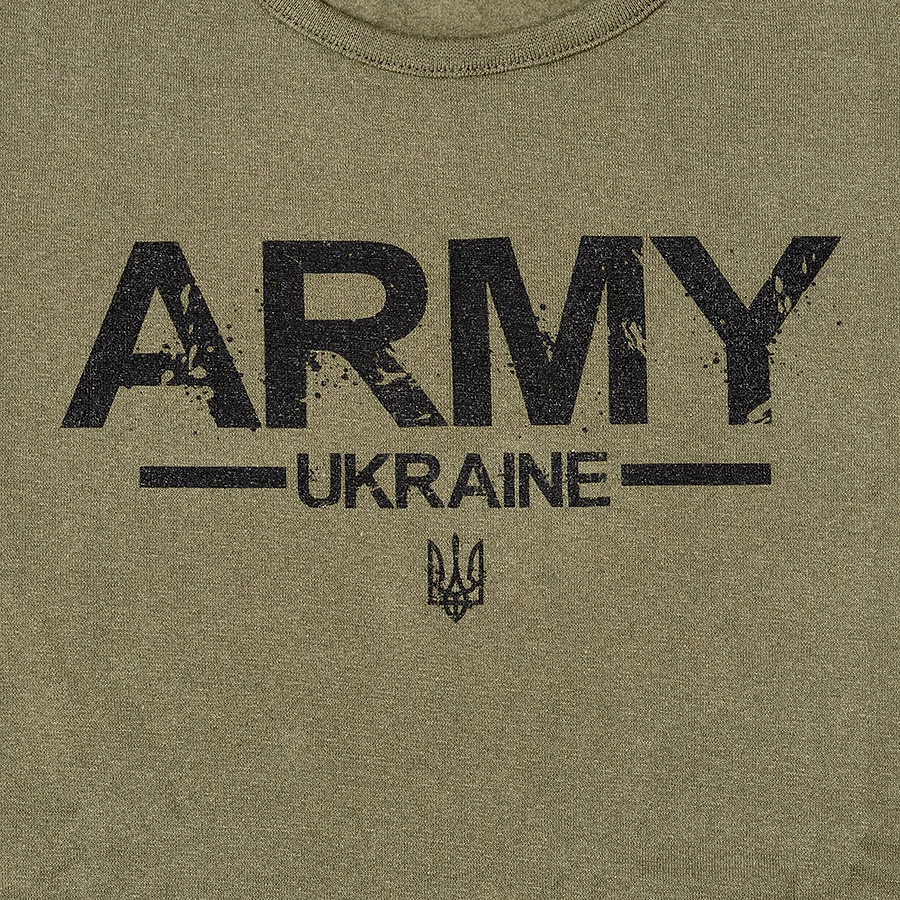 Тактический лонгслив с принтом Kramatan ARMY, Хаки
