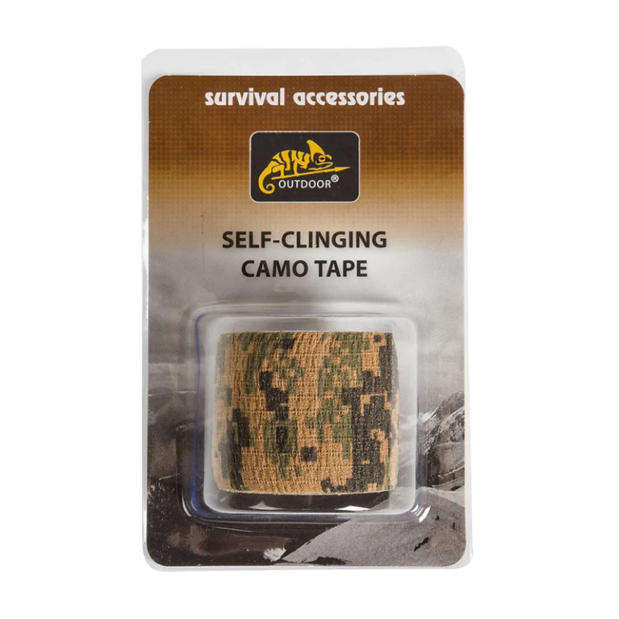 Камуфляжна еластична стрічка Helikon Digital Woodland, 3,5м