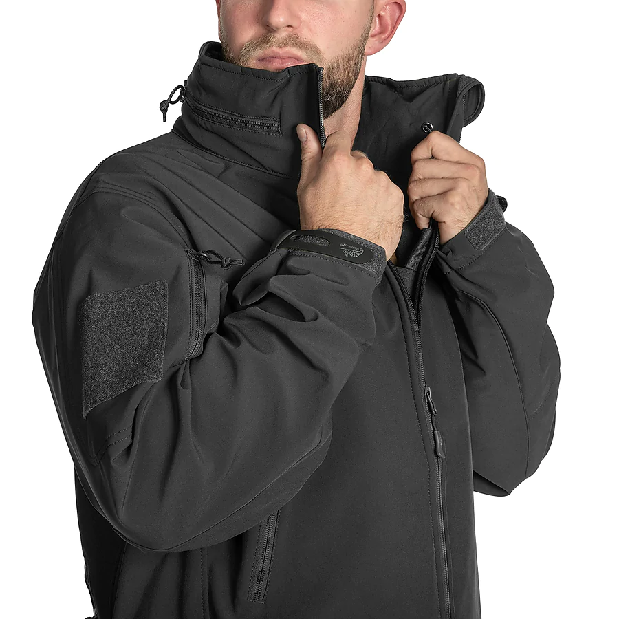 Куртка Helikon Gunfighter Softshell Shark Skin Windblocker. Чорний