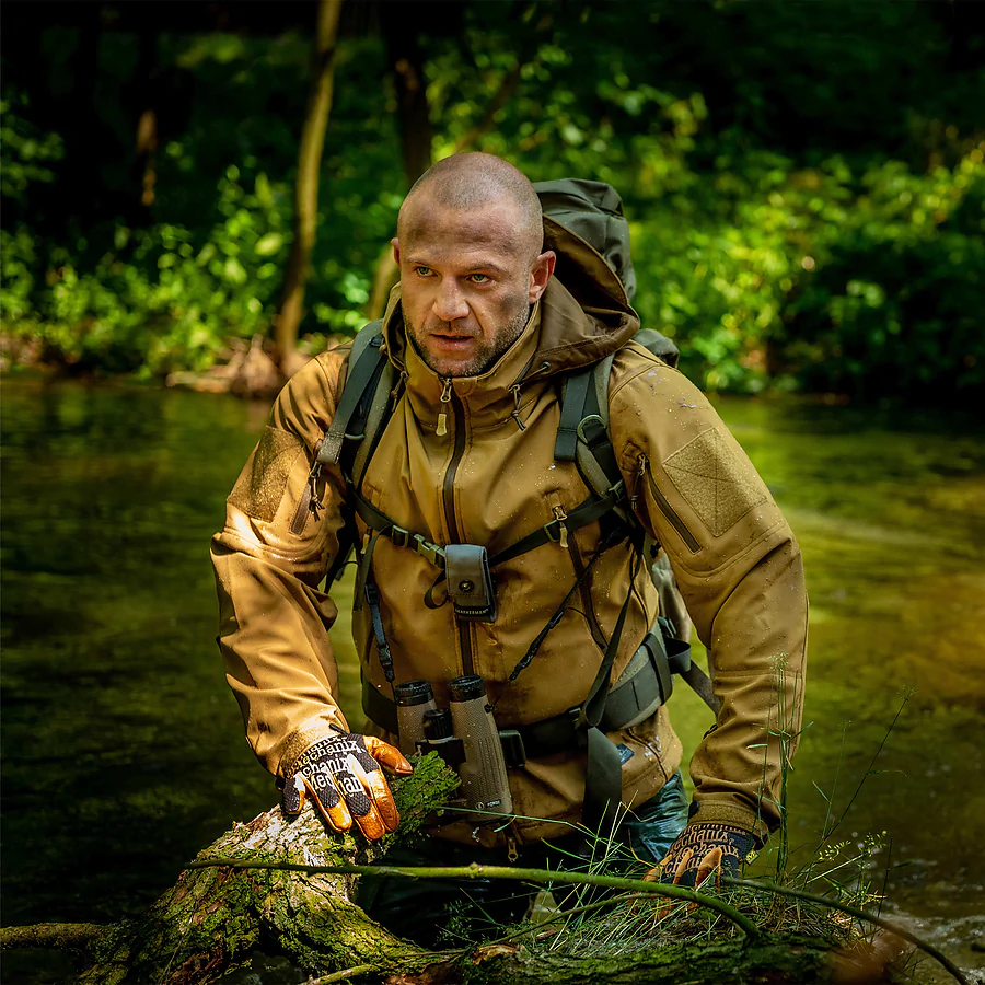 Куртка Helikon Gunfighter Softshell Shark Skin Windblocker. Койот