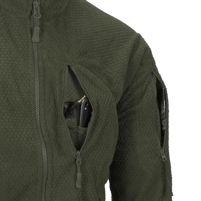 Флисовая куртка-кофта Helikon AlphaTactical. Олива