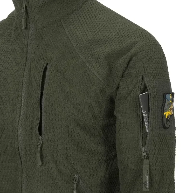 Флисовая куртка-кофта Helikon AlphaTactical. Олива