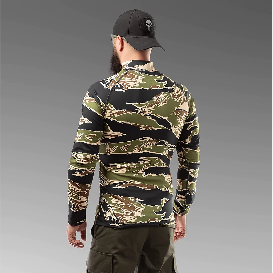 Лонгслив Combatant Tiger. Зеленый