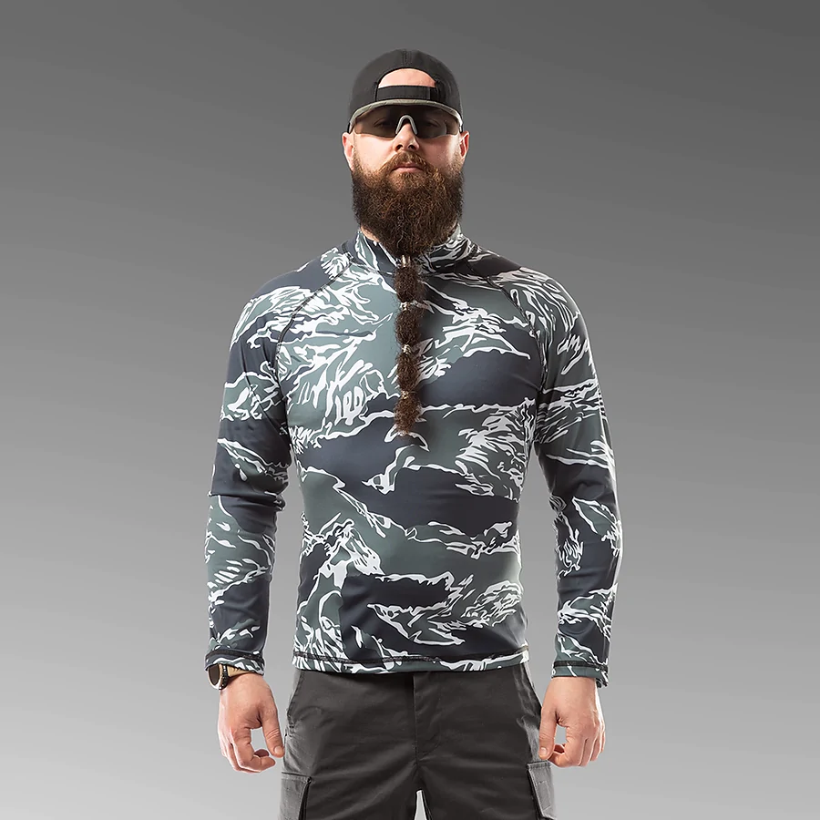 Лонгслив Combatant Tiger. Синий