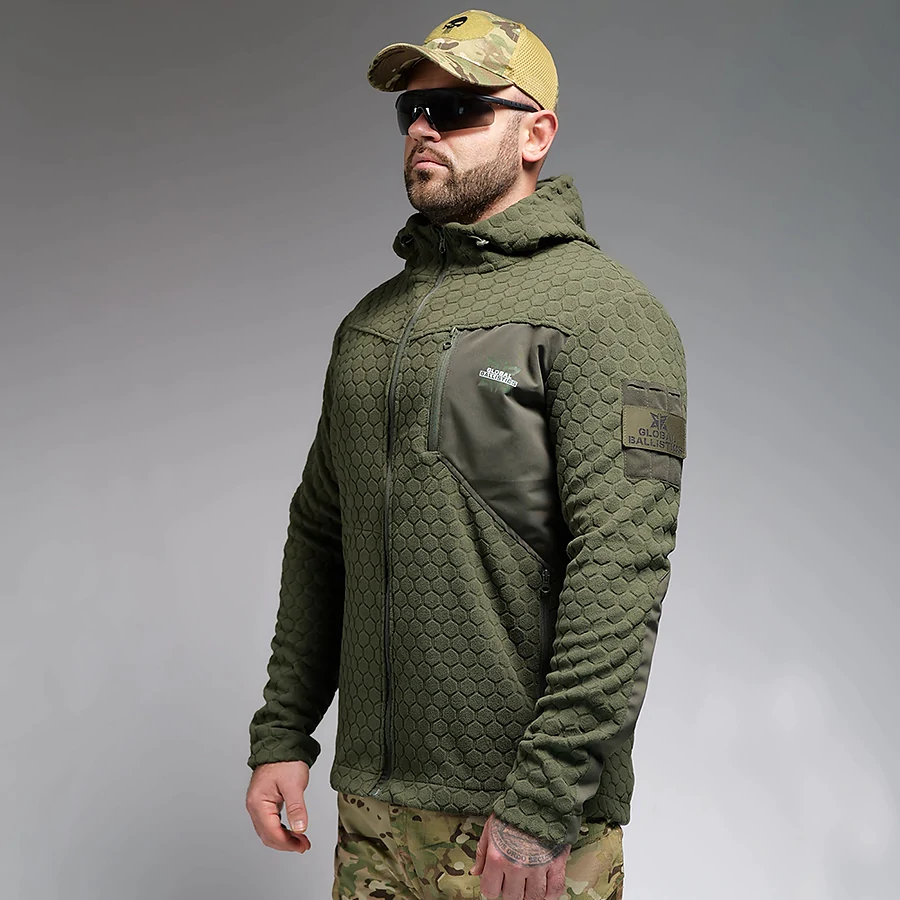 Кофта флісова Global Ballistics HexaGon. Олива