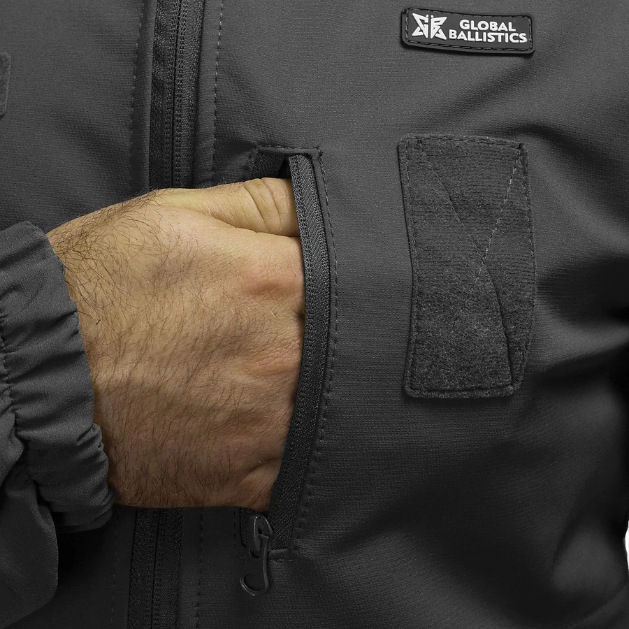 Куртка тактична Global Ballistics Soft Shell. Чорний