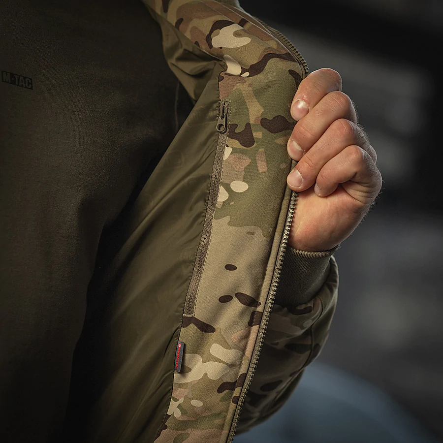 Куртка зимова M-Tac MA-1 Hooded Military Primaloft. Мультикам