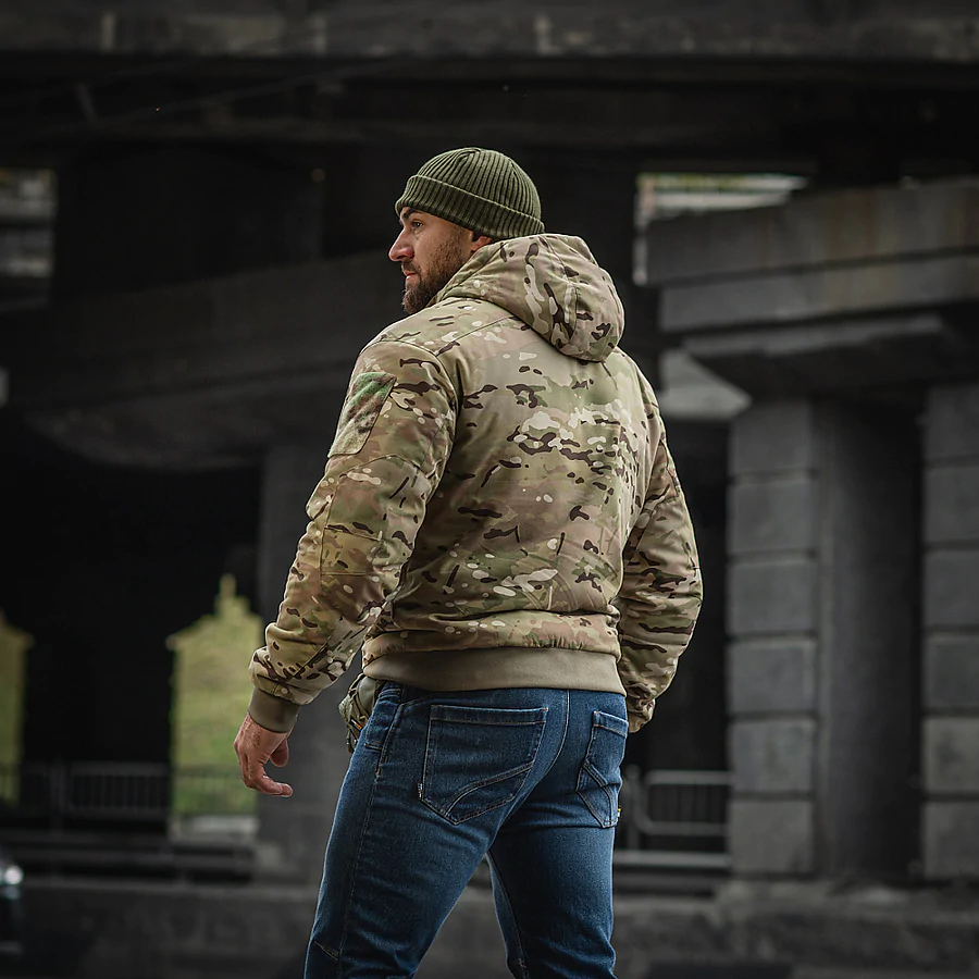 Куртка зимова M-Tac MA-1 Hooded Military Primaloft. Мультикам