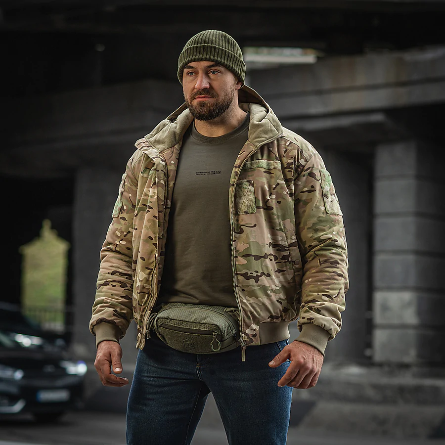 Куртка зимова M-Tac MA-1 Hooded Military Primaloft. Мультикам