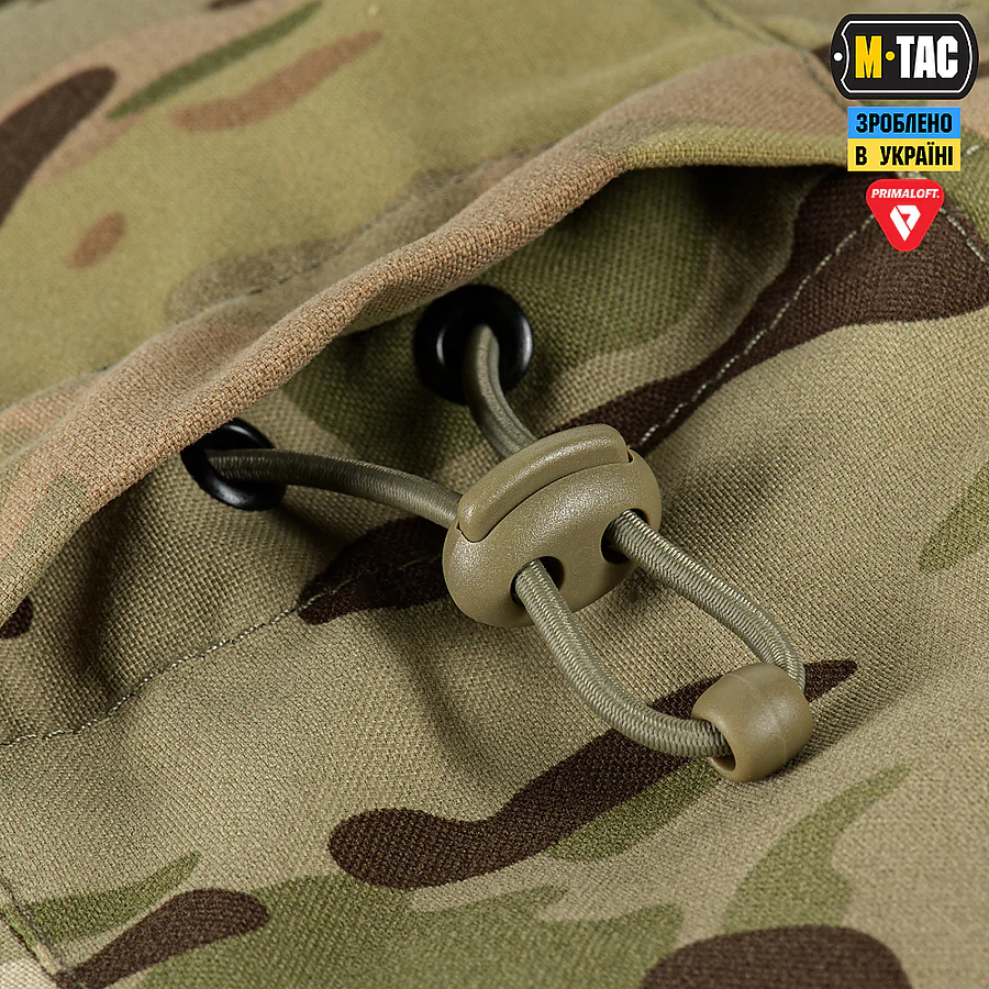 Куртка зимова M-Tac MA-1 Hooded Military Primaloft. Мультикам