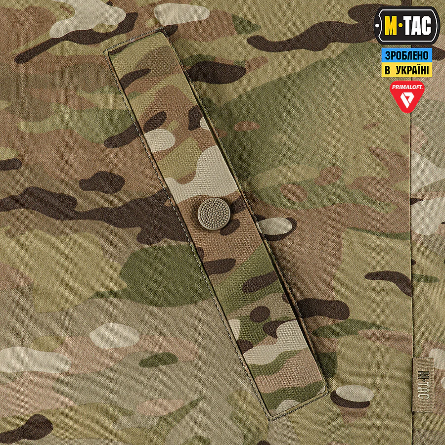 Куртка зимова M-Tac MA-1 Hooded Military Primaloft. Мультикам