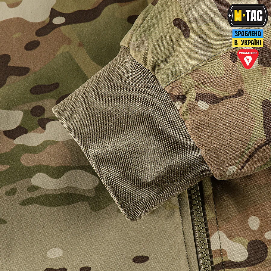 Куртка зимова M-Tac MA-1 Hooded Military Primaloft. Мультикам