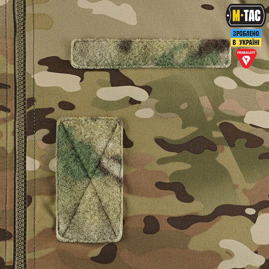 Куртка зимова M-Tac MA-1 Hooded Military Primaloft. Мультикам