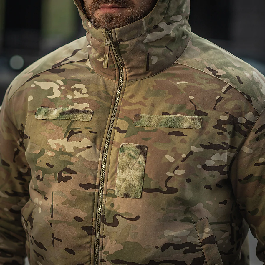 Куртка зимова M-Tac MA-1 Hooded Military Primaloft. Мультикам