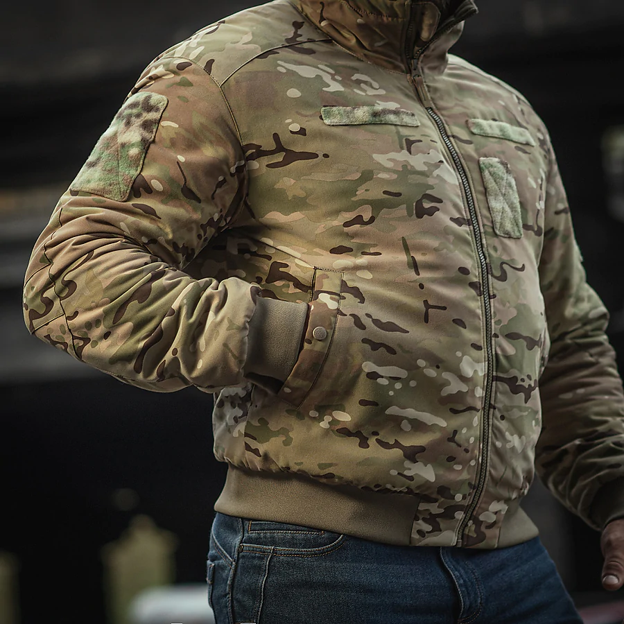 Куртка зимова M-Tac MA-1 Hooded Military Primaloft. Мультикам