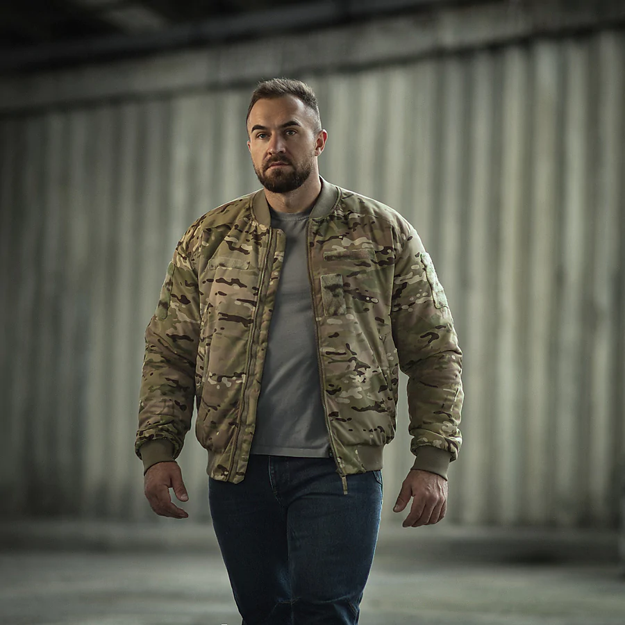 Куртка зимняя M-Tac MA-1 Military Primaloft. Мультикам