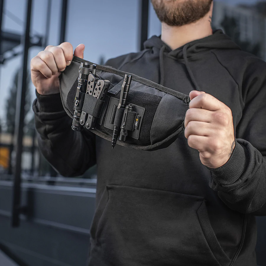 Поясная сумка M-TAC  Waist Bag Elite Hex. Мультикам-черный