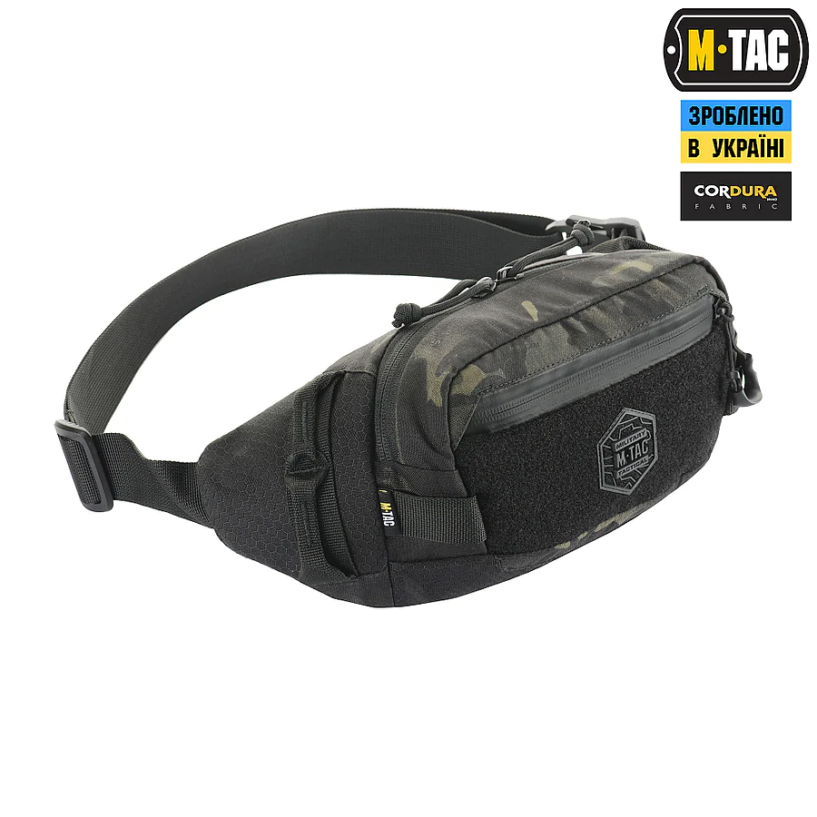 Поясная сумка M-TAC  Waist Bag Elite Hex. Мультикам-черный
