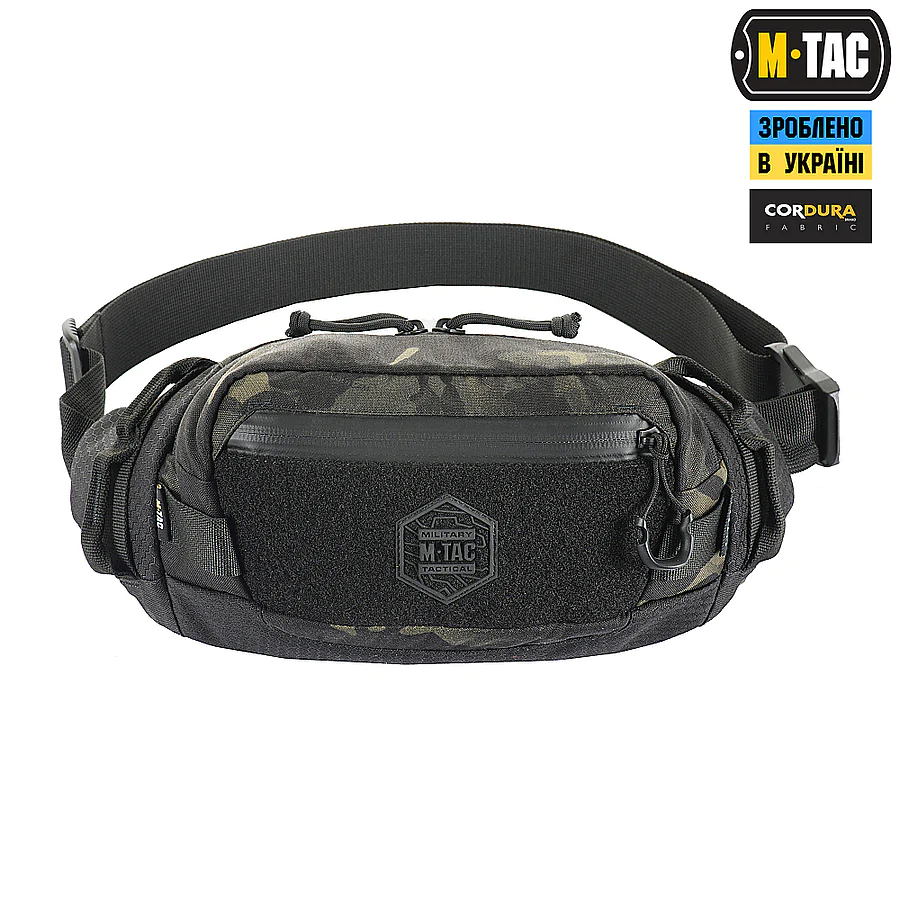 Поясная сумка M-TAC  Waist Bag Elite Hex. Мультикам-черный