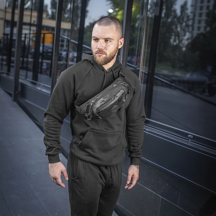 Поясная сумка M-TAC  Waist Bag Elite Hex. Мультикам-черный